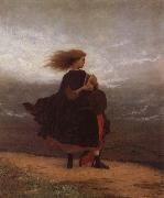 Eastman Johnson Das Madchen,das ich Zurucklieb painting